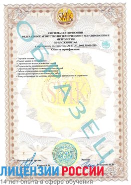Образец сертификата соответствия (приложение) Железноводск Сертификат ISO 14001
